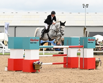 Joe Trunkfield and Tankardstown No Diggity Triumph at Redpost Equestrian Senior Foxhunter Second Round Joe Trunkfield and Tankardstown No Diggity Triumph at Redpost Equestrian Senior Foxhunter Second Round